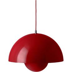 &Tradition Flowerpot VP7 Vermilion Red Pendant Lamp 37cm