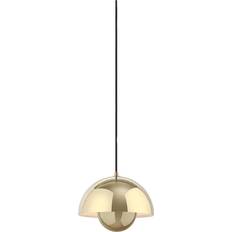 Flowerpot brass &Tradition Flowerpot VP1 Brass Pendant Lamp 23cm