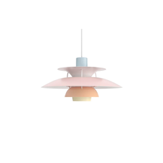 Louis Poulsen PH 5 Pastels Blue/Rose/Peach Pendant Lamp ∅ 50cm
