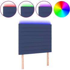 vidaXL LED Blå 80 x 5 x 118 cm Sänggavel