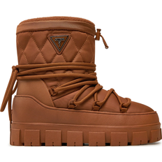 Guess Mujer Botas Guess Botas De Nieve Uniques - Caramelo