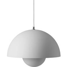 &Tradition Flowerpot VP7 Matte Light Gray Pendant Lamp 37cm