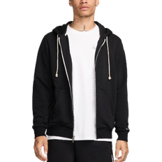 Nike Standard Issue Men's Dri Fit Full Zip Basketball Hoodie - Black/Pale Ivory