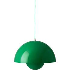 &Tradition Flowerpot VP7 Signal Green Pendant Lamp ∅ 37cm
