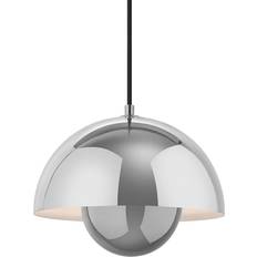 Cromo Lámparas Colgantes &Tradition FlowerPot VP1 Chrome Pendant Lamp 23cm