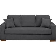Latitude Run Edmundo Dark Gray Corduroy Sofa 75" 3 Seater