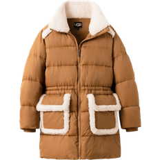 Nylon Coats UGG Women's Amal Plushseam Puffer Coat - Chestnut