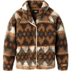 Fleece Cardigans UGG Women's Elaina Fluff Cardigan - Chestnut Uggbraid