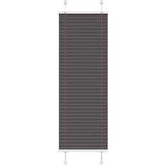 Enfärgade Plisségardiner vidaXL Plisserad Persienn Svart 40x150 cm Tyg Bredd 39,4 cm