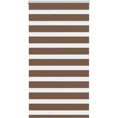 Brown Roller Blinds vidaXL Zebra Blind Brown 80x100 cm Fabric Width