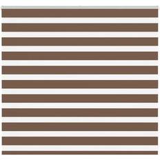 Brown Roller Blinds vidaXL Zebra Blind Brown 155x100 cm Fabric Width 150.9 cm Polyester