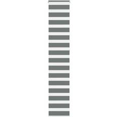 Grey - Stripes Roller Blinds vidaXL Zebra Blind Dark Grey 40x230 cm Fabric Width 35.9 cm Polyester