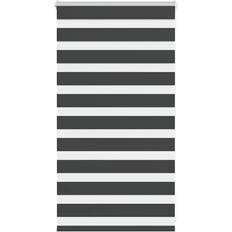 Gardiner & Tillbehör vidaXL Rullgardin Zebra Svart 85x100 cm Tyg Bredd 80,9 cm Polyester