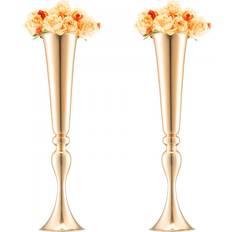VEVOR Wedding Flower Stand for Decoration French Gold Vas 56cm 2st