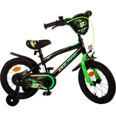 Belysning Barnesykler Volare Super GT 14" Black/Green Barnesykkel