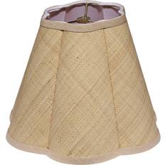 Lamp Parts Scalloped Raffia Lamp 9 H x 12 W x 12 D Shade 12"