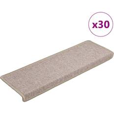 Carpets & Rugs vidaXL Stair Mats 30 Pcs 65 x 21 x 4 cm Taupe Grey