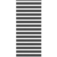 Gardiner & Tillbehör vidaXL Rullgardin Zebra Svart 115x230 cm Tyg 110,9 cm Polyester
