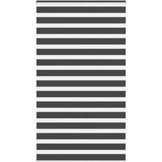 Gardiner & Tilbehør vidaXL Zebragardin Sort 135x200 cm Polyester