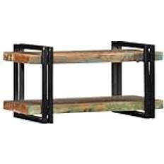 Multicoloured Shelves vidaXL Multicolour Solid Wood Wall Shelf