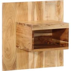 50.0 cm Sängbord vidaXL Massivt Akaciaträ 50 x 27 x 50 cm Sängbord 50x50cm