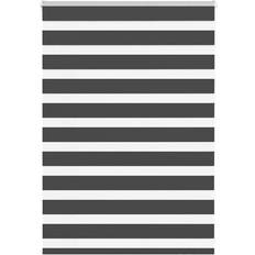 vidaXL Zebragardin Sort 110x100 cm Polyester
