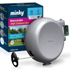 Minky Retractable Reel Washing Line - Grey