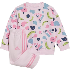 3-6M Tracksuits adidas Essentials Allover Print Sportanzug - Silber