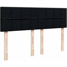 vidaXL Med Madras 160x200 cm Stof Sort Kontinentalseng