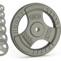 Olympic (50mm) Weight Plates Body Revolution Cast Iron Weight Plates 1" Standard Tri Grip Pairs 2x10kg