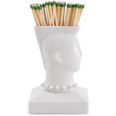 Porzellan Dekofiguren Jonathan Adler Mohawk Match Strike White Figurine 10.2cm