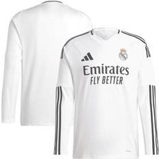 adidas Real Madrid White 2024/25 Home Replica Long Sleeve Jersey