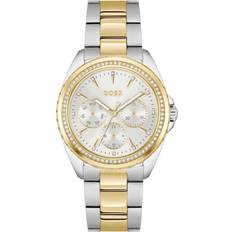 HUGO BOSS Mujer Relojes de pulsera HUGO BOSS analógico 'Atea' oro plata One Size