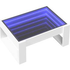 Vidrio Mesas de Centro vidaXL Infinity White Coffee Table 53x70cm