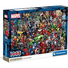 Jigsaw Puzzles Clementoni Marvel Impossible Puzzle Poster Included 1000 Pieces