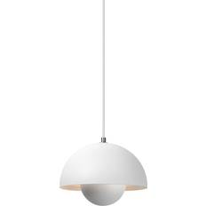 Flowerpot loftlampe &Tradition Flowerpot VP1 Mat Hvid Pendel 23cm
