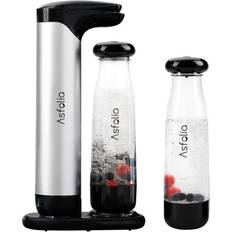 Silver Soft Drinks Makers SodaStream Sparkling Water Maker 2x 1L Bottles