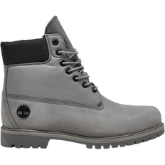 Gray - Men Boots Timberland Men's 6 Inch Premium Waterproof Boots - Steeple Grey