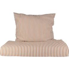 Fondaco Carl Striped Bedspread Påslakan Brun (210x150cm)