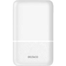 2.1 A Akut ja Laturit Deltaco 10.000 mAh Powerbank Valkoinen