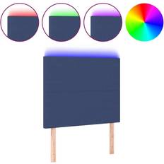 vidaXL LED Blå 80 x 5 x 118 cm Sänggavel