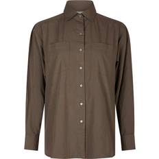 Neo Noir Dalma C Poplin Shirt - Warm Grey