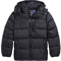 Children's Clothing Polo Ralph Lauren Big Kid's Ripstop Down Jacket with Hood - Black Polo (323940328001)