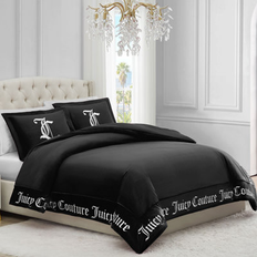 Juicy Couture Gothic Comforter Set King 2 Shams Bedspread Black