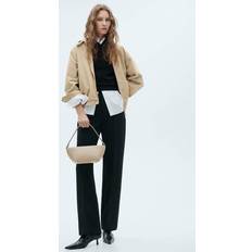 Mango Oval Shoulder Bag Dam Axelremsväska - Natural White