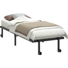 80cm - Metall Sängramar vidaXL Hopfällbar 80x200 cm Svart Sängram