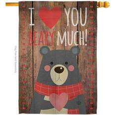 Ornament Collection I Love You Beary Much Flag