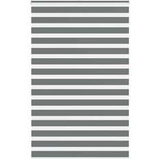 180.0 cm Rullegardiner vidaXL Zebra Blind Dark Grey 140x200 cm Fabric Width 140x175cm