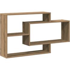 Möbler vidaXL Hantverksmässig Ek 104 x 20 x 58.5 cm Vägghylla