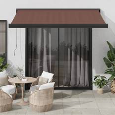 Bruna Terassmarkiser vidaXL Automatiskt Infällbar Markis 350 x 250 cm